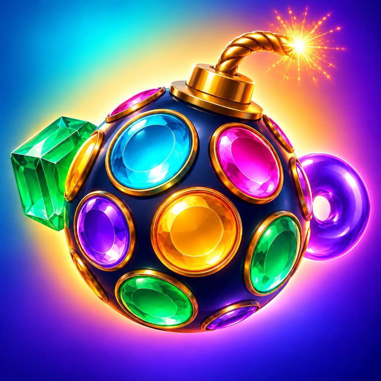 CrushPop rainbow bomb app icon